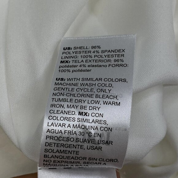 White House Black Market Cap Sleeve Draped Midi Dress • Size 14 • Ecru White - Picture 2 of 12